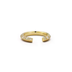 Frankie Half Diamond Open Band