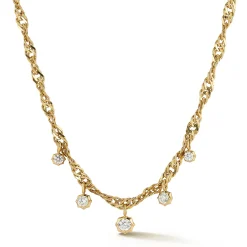 Hanging Charlie Diamond Necklace