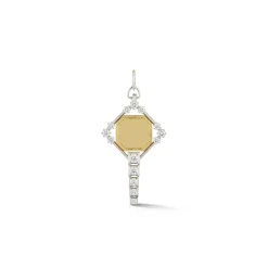 Harlow Two-Tone Key Charm