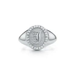 Letter Signet Ring