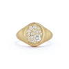 Pave Oval Signet Ring