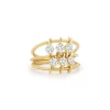 Penelope 3 Row Floating Diamond Ring