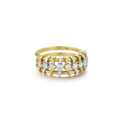 Penelope Single Row Floating Diamond Ring