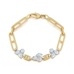 Poppy Two-Tone Chain Bracelet