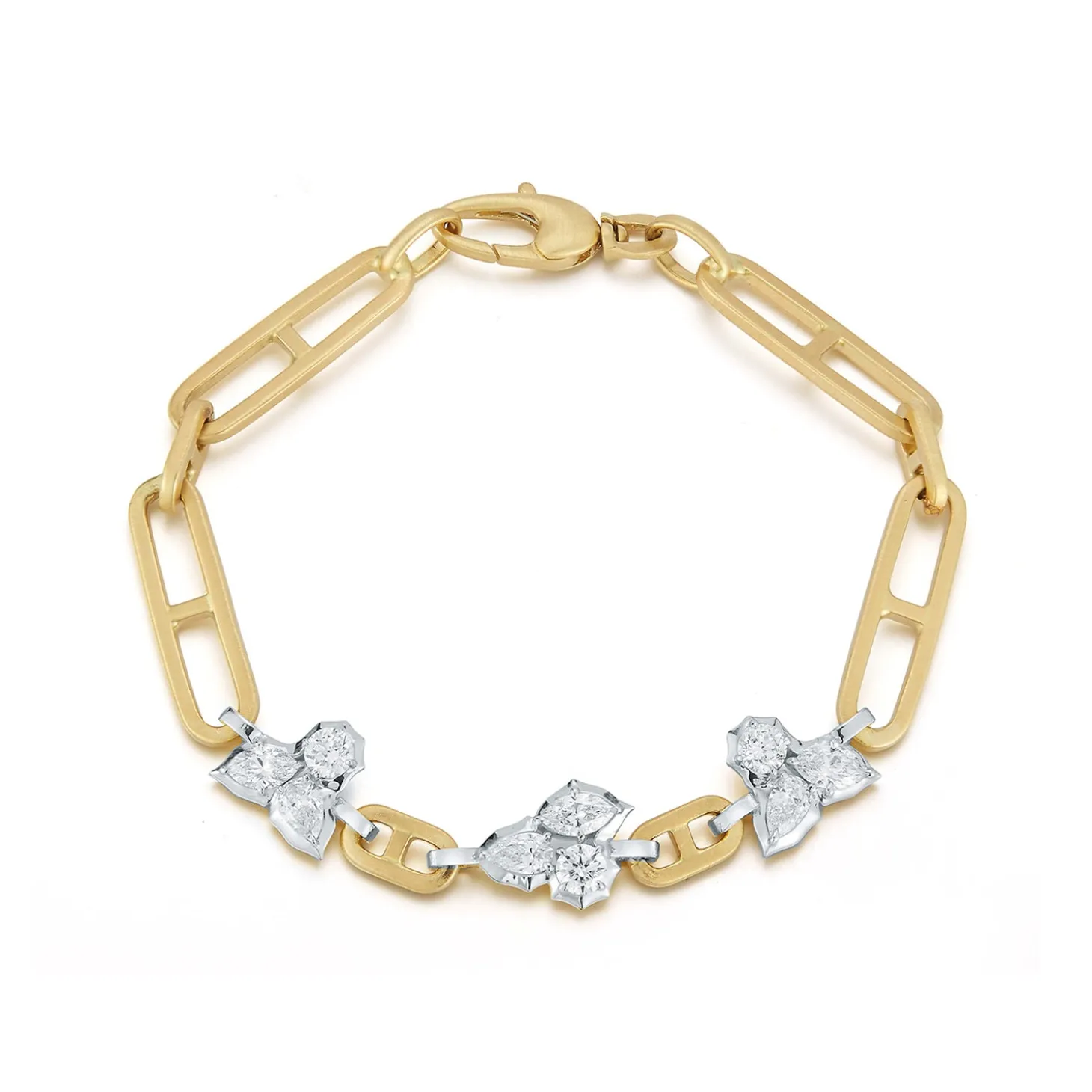 Poppy Two-Tone Chain Bracelet