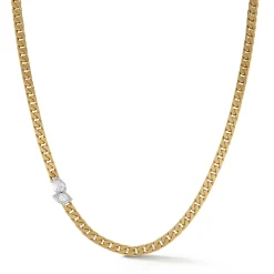Poppy Two-Tone Curb Necklace