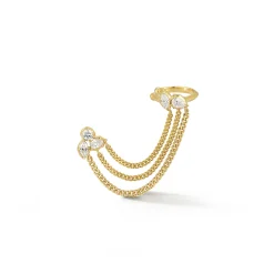 Posey Cuff Duo Chain Earrings