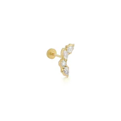Posey Curve Flatback Stud