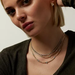 Posey 3-Station Curb Necklace