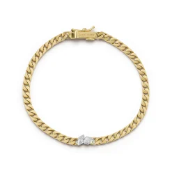 Posey Two-Tone Curb Chain Bracelet