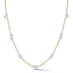 Posey Two-Tone Station Necklace