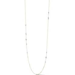 Posey Two-Tone Three Station Necklace