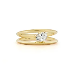 Sadie Solitaire Ring, Fancy Center