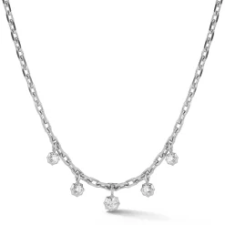 Small Sophisticate Hanging Diamond Necklace