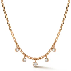 Small Sophisticate Hanging Diamond Necklace