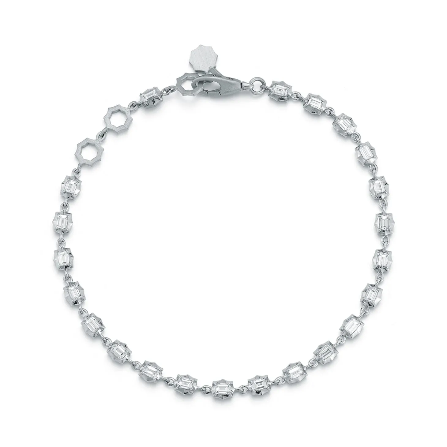 Small Vanguard Diamond Line Bracelet
