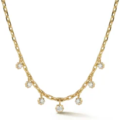 Sophisticate Hanging Diamond Necklace