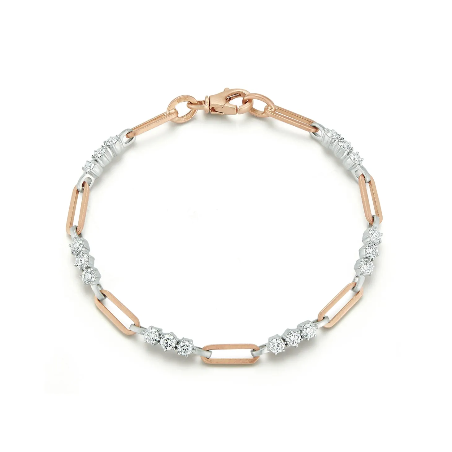 Two-Tone Pia Gold Chain Link Bracelet